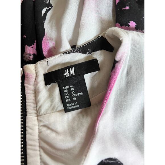 H&M, Loose pointed dress, Zipper detail on the back - Size 10 - Picture 5 of 5